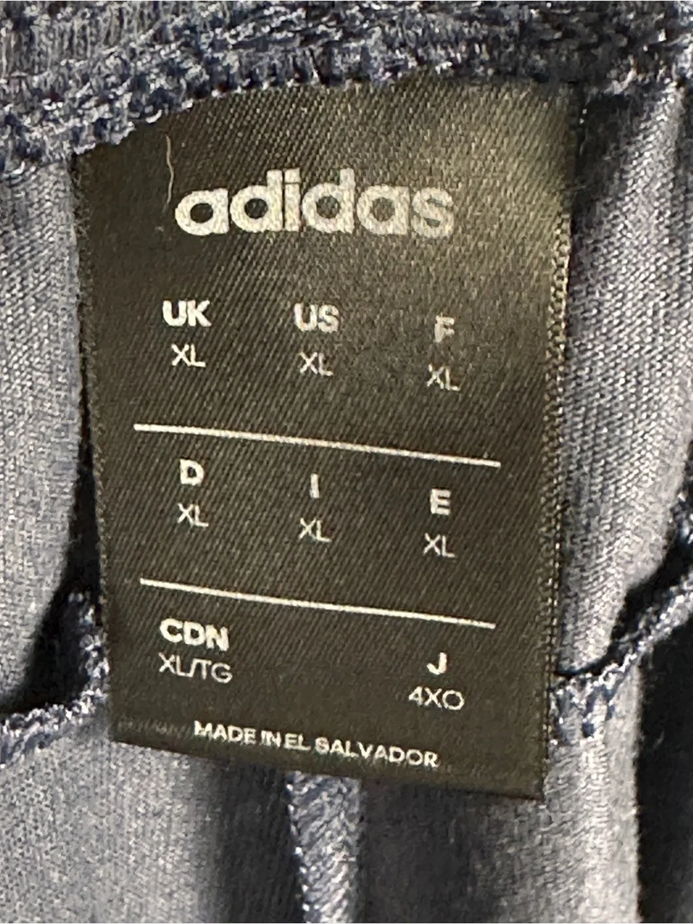 NWT! Adidas Navy Joggers w/White Side Stripes and Logo